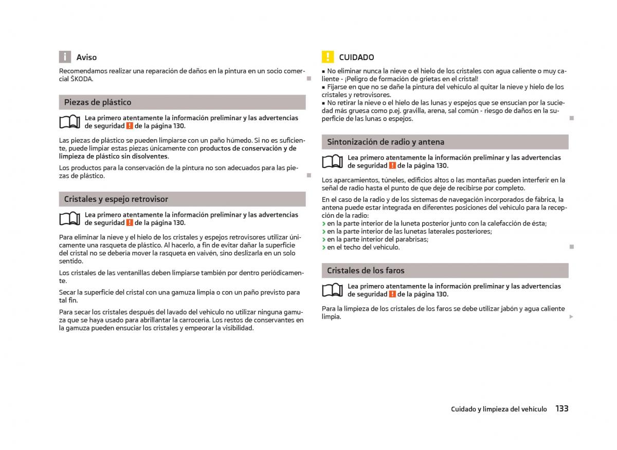 Skoda Fabia II 2 manual del propietario / page 135