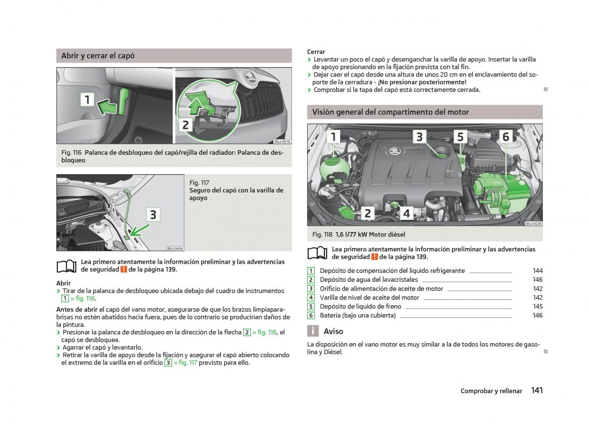 Skoda Fabia II 2 manual del propietario / page 143