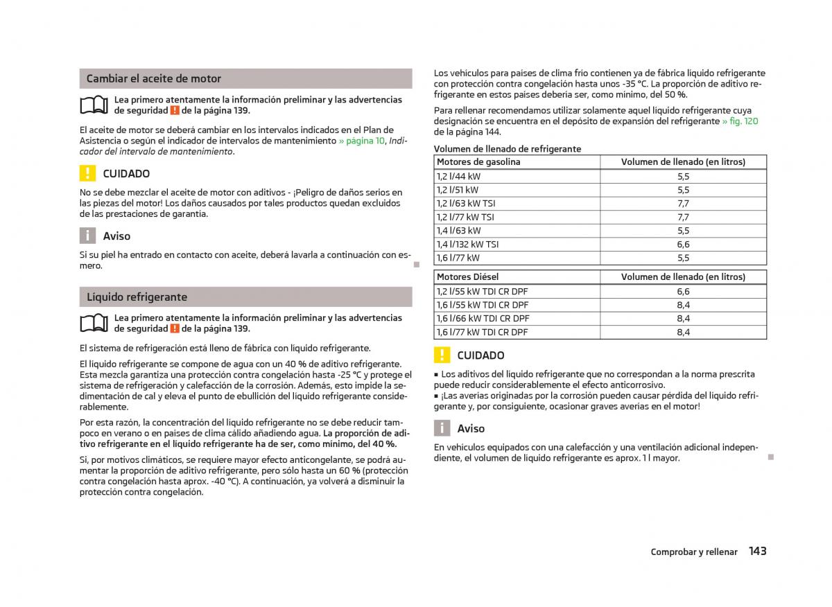 Skoda Fabia II 2 manual del propietario / page 145