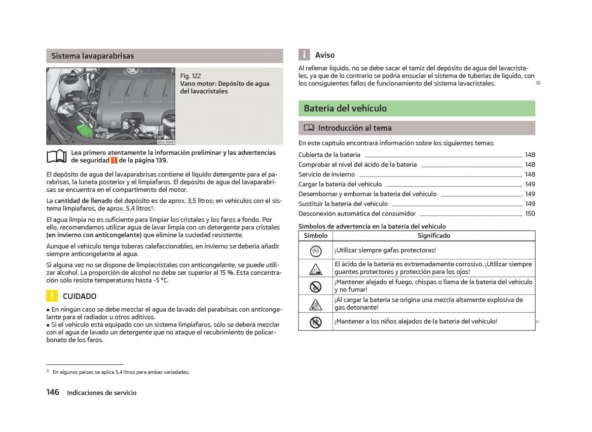 Skoda Fabia II 2 manual del propietario / page 148