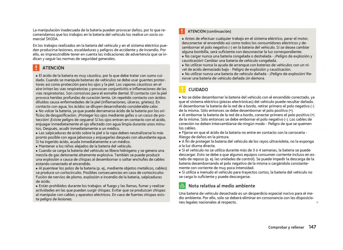 Skoda Fabia II 2 manual del propietario / page 149