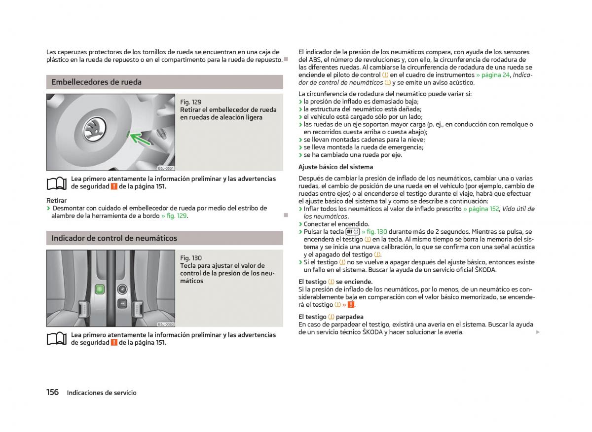 Skoda Fabia II 2 manual del propietario / page 158