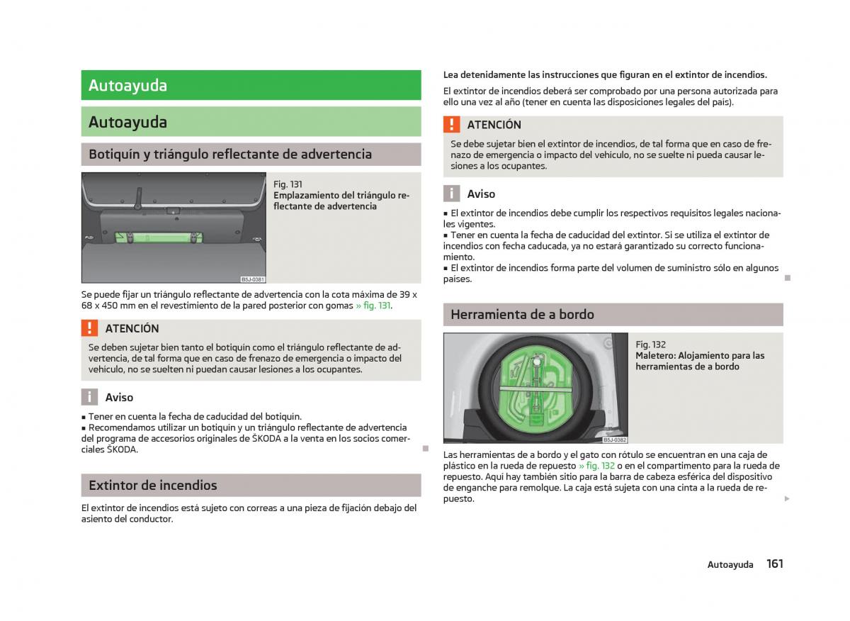 Skoda Fabia II 2 manual del propietario / page 163