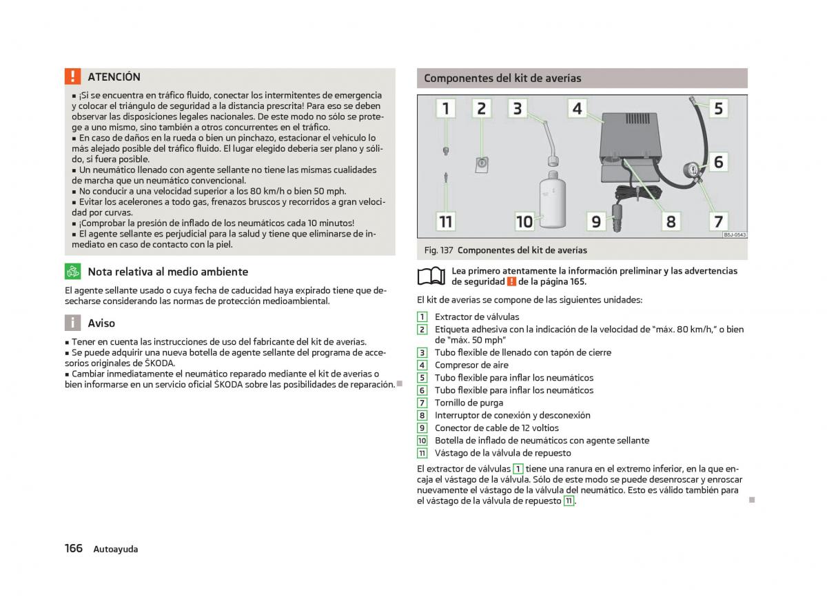 Skoda Fabia II 2 manual del propietario / page 168