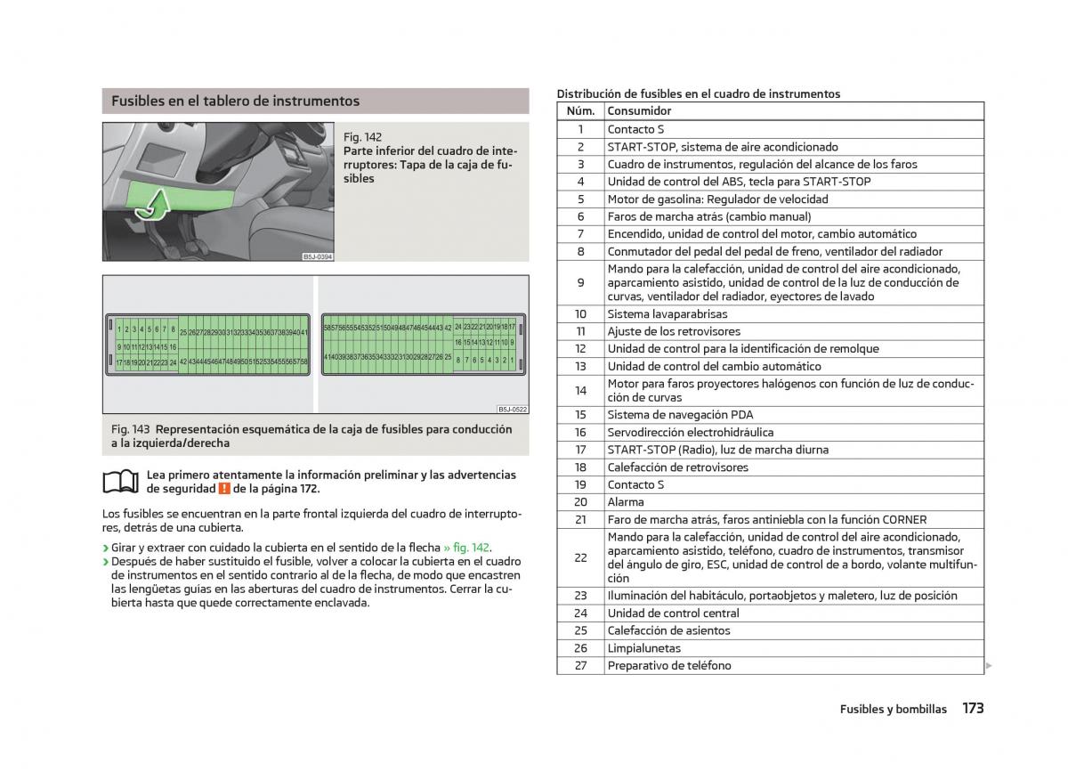 Skoda Fabia II 2 manual del propietario / page 175