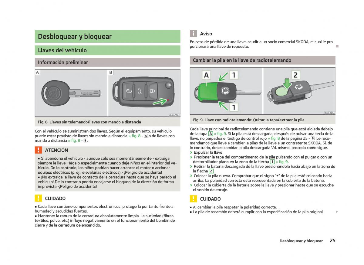 Skoda Fabia II 2 manual del propietario / page 27