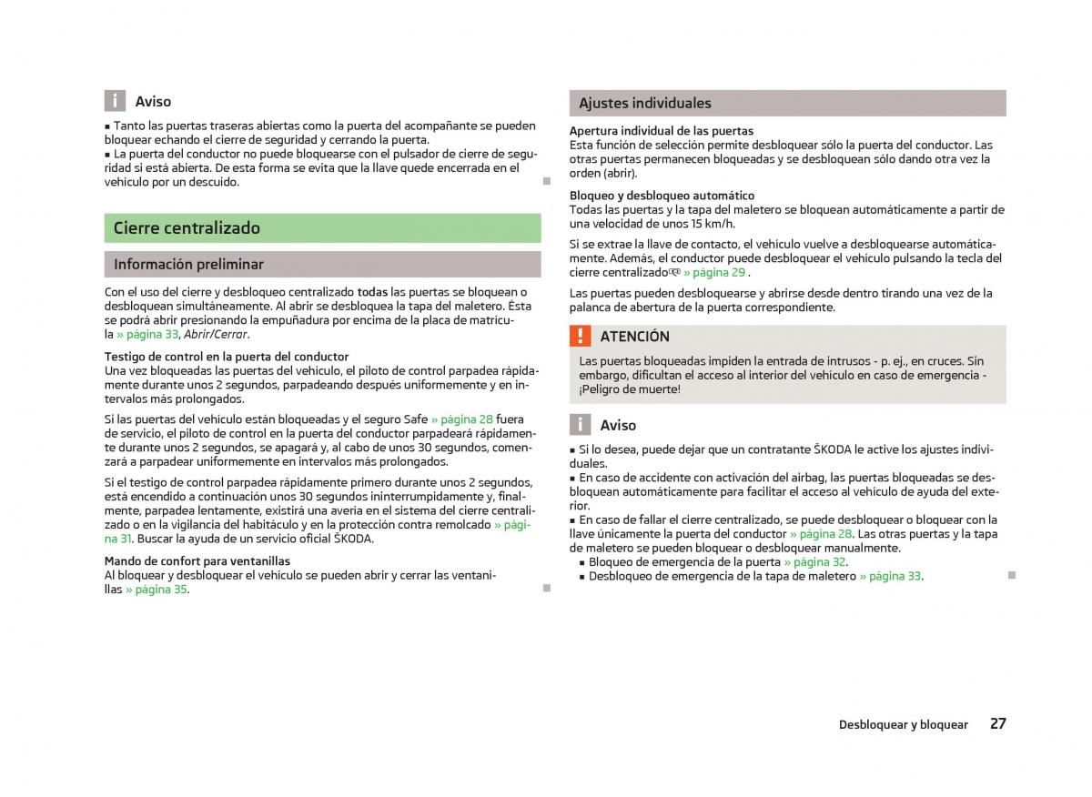 Skoda Fabia II 2 manual del propietario / page 29