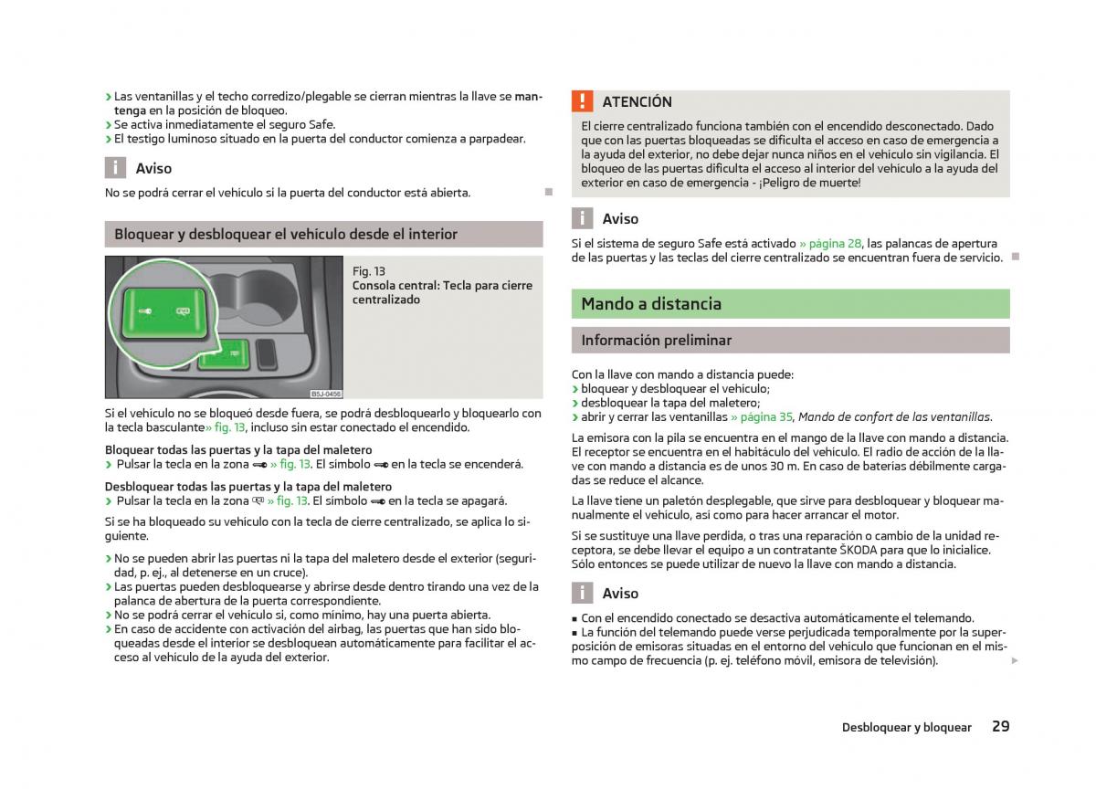 Skoda Fabia II 2 manual del propietario / page 31