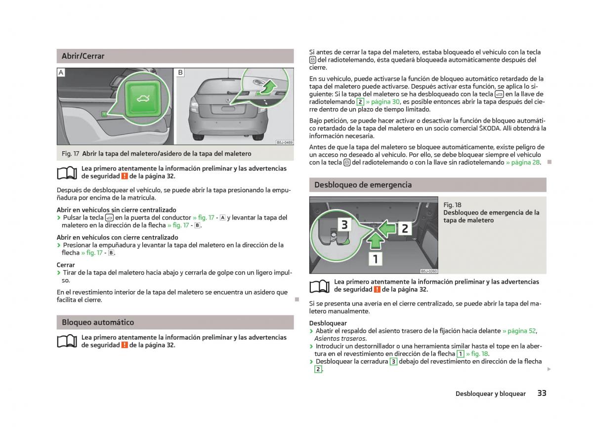 Skoda Fabia II 2 manual del propietario / page 35