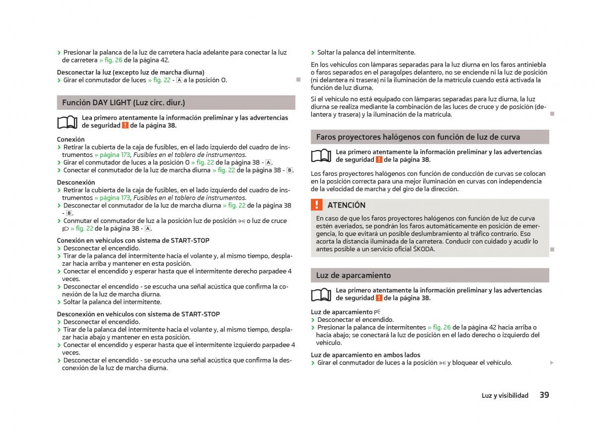 Skoda Fabia II 2 manual del propietario / page 41