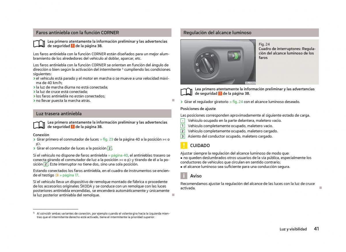 Skoda Fabia II 2 manual del propietario / page 43