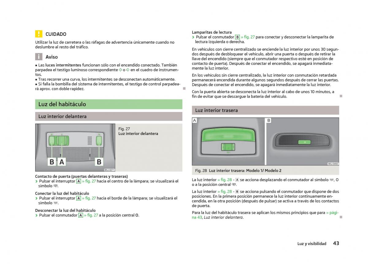 Skoda Fabia II 2 manual del propietario / page 45