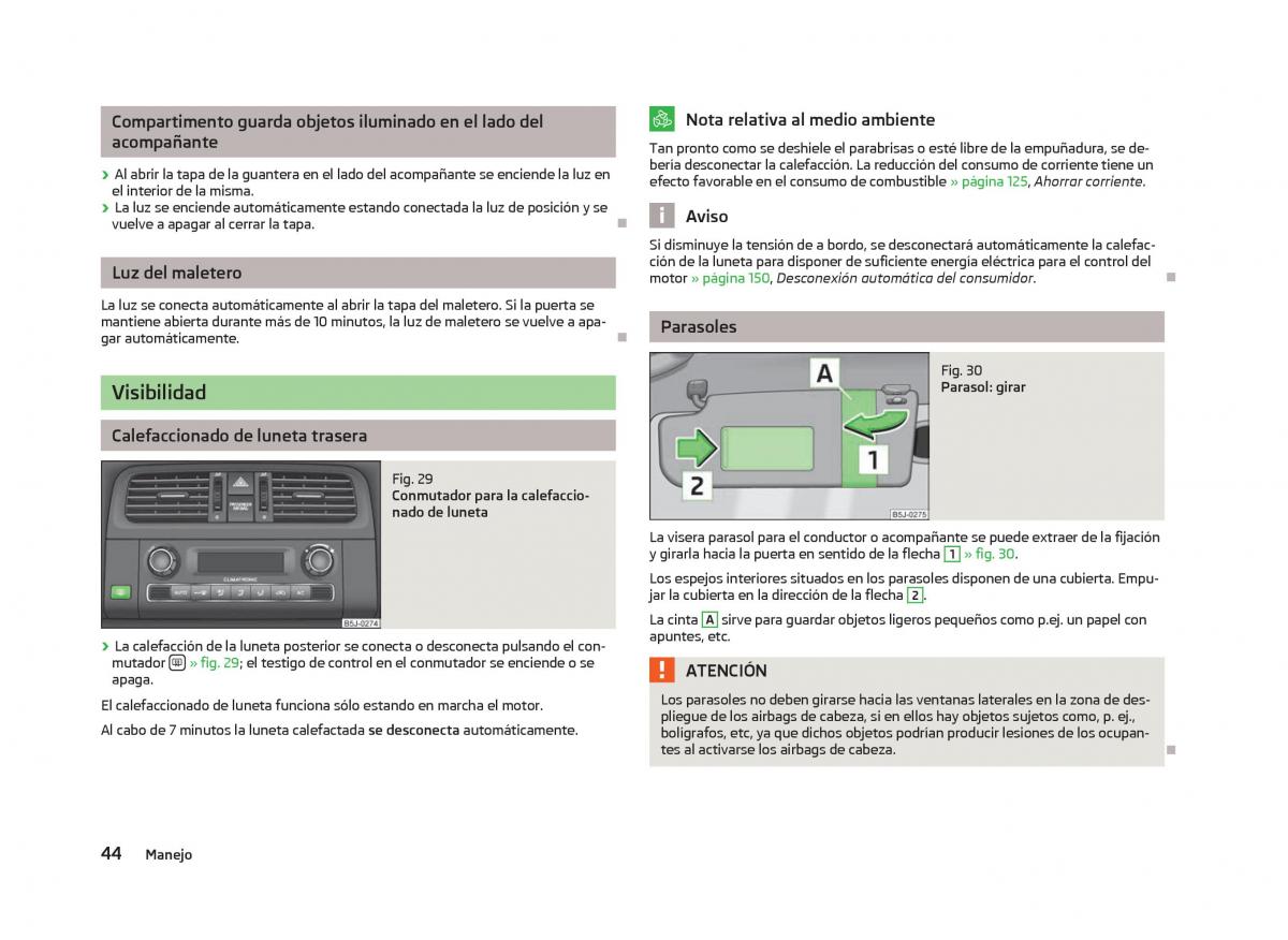 Skoda Fabia II 2 manual del propietario / page 46