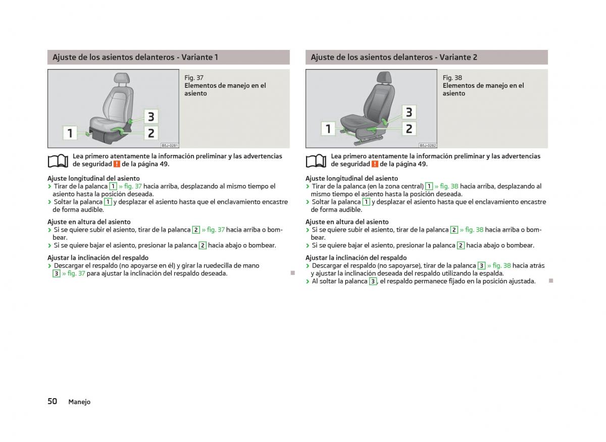 Skoda Fabia II 2 manual del propietario / page 52