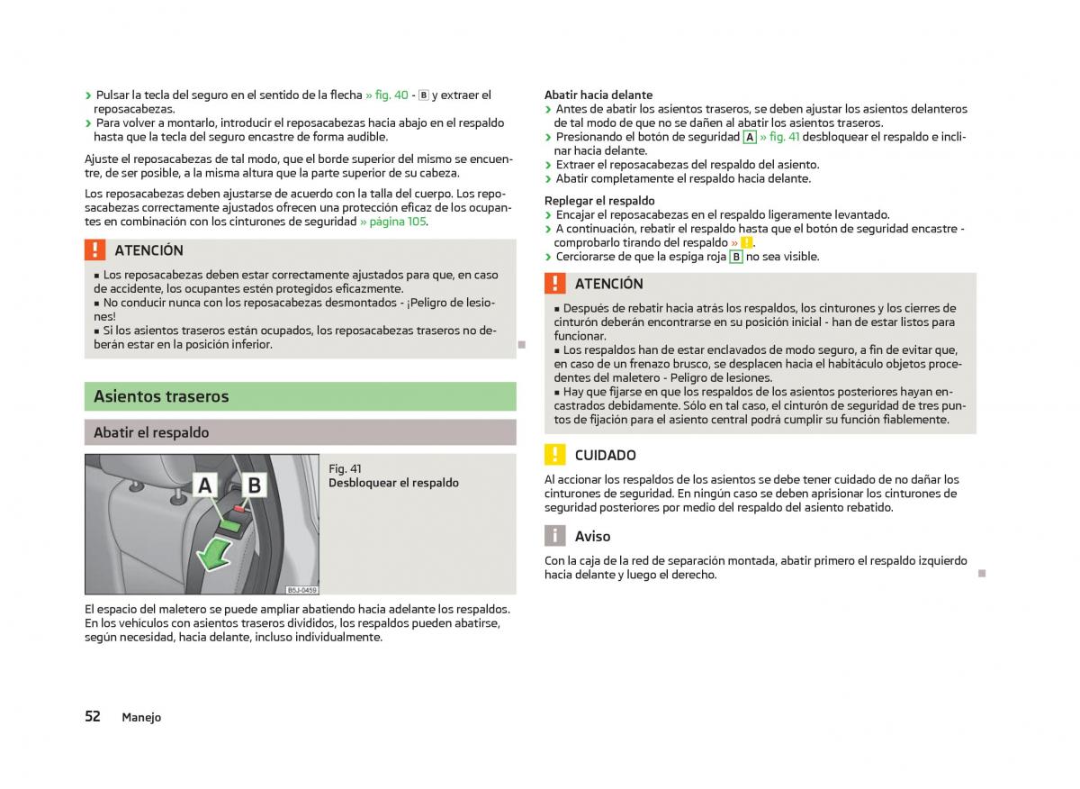 Skoda Fabia II 2 manual del propietario / page 54