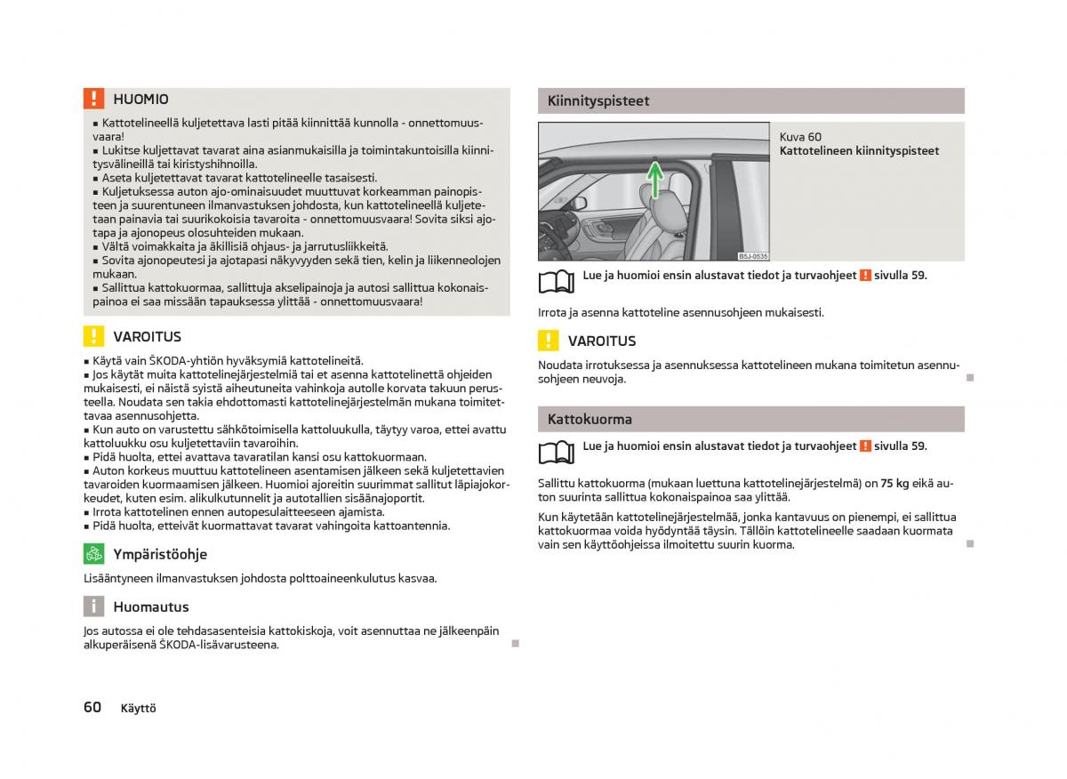 Skoda Fabia II 2 omistajan kasikirja / page 62