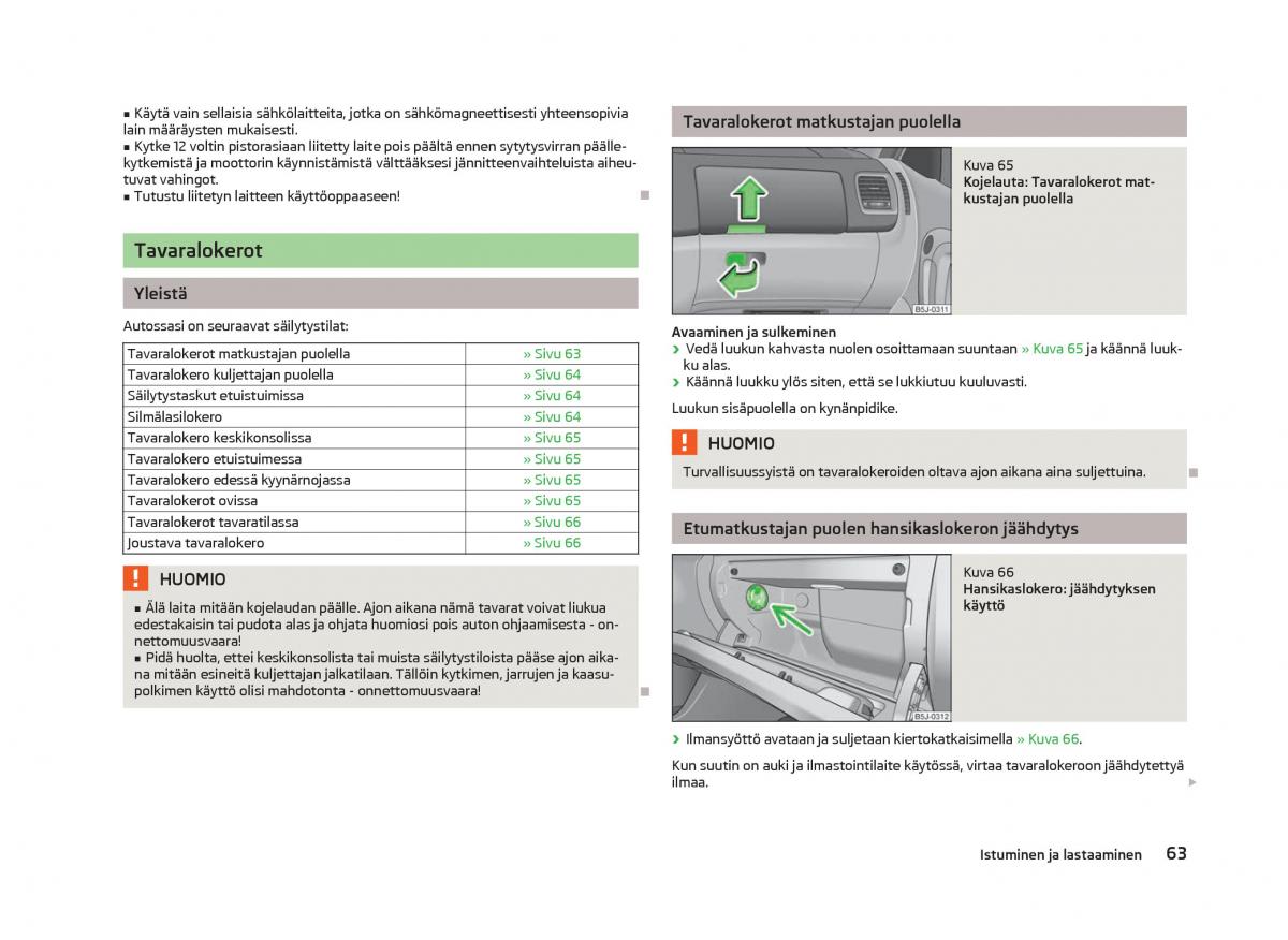 Skoda Fabia II 2 omistajan kasikirja / page 65