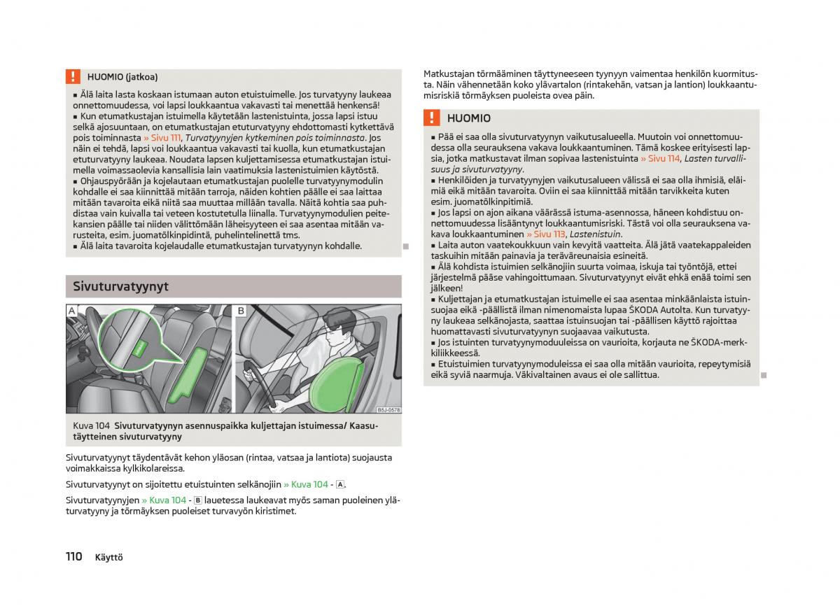 Skoda Fabia II 2 omistajan kasikirja / page 112