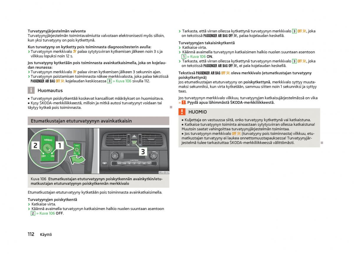 Skoda Fabia II 2 omistajan kasikirja / page 114