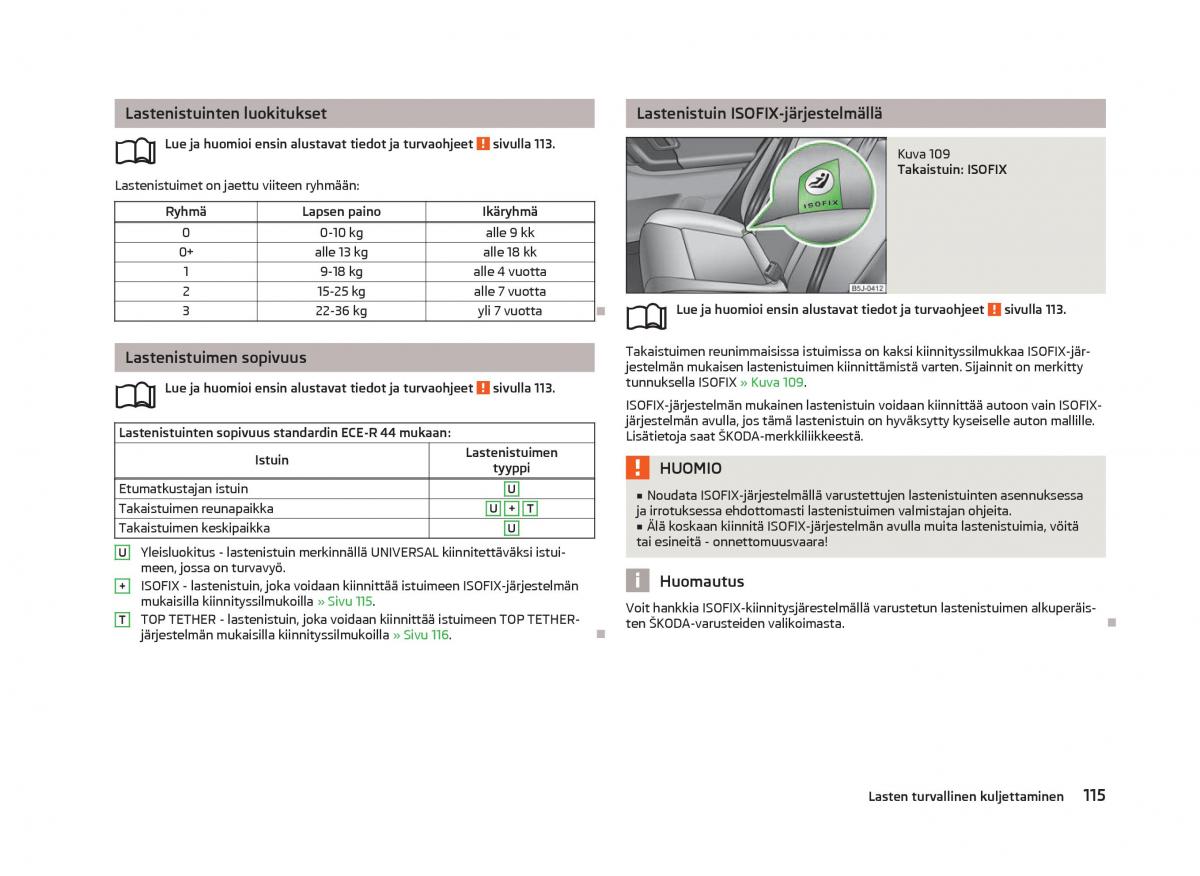 Skoda Fabia II 2 omistajan kasikirja / page 117