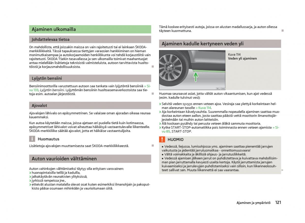 Skoda Fabia II 2 omistajan kasikirja / page 123