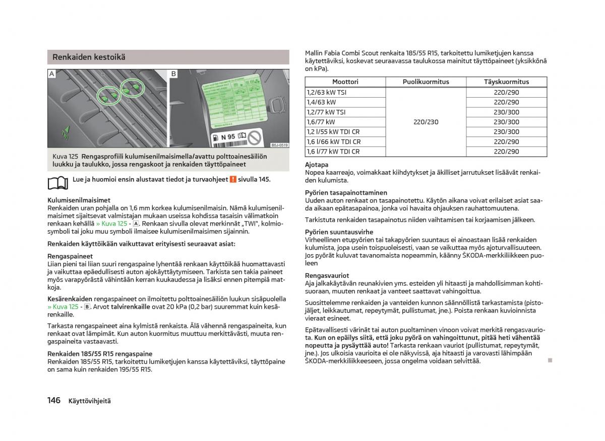 Skoda Fabia II 2 omistajan kasikirja / page 148