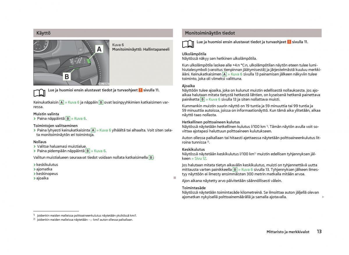 Skoda Fabia II 2 omistajan kasikirja / page 15