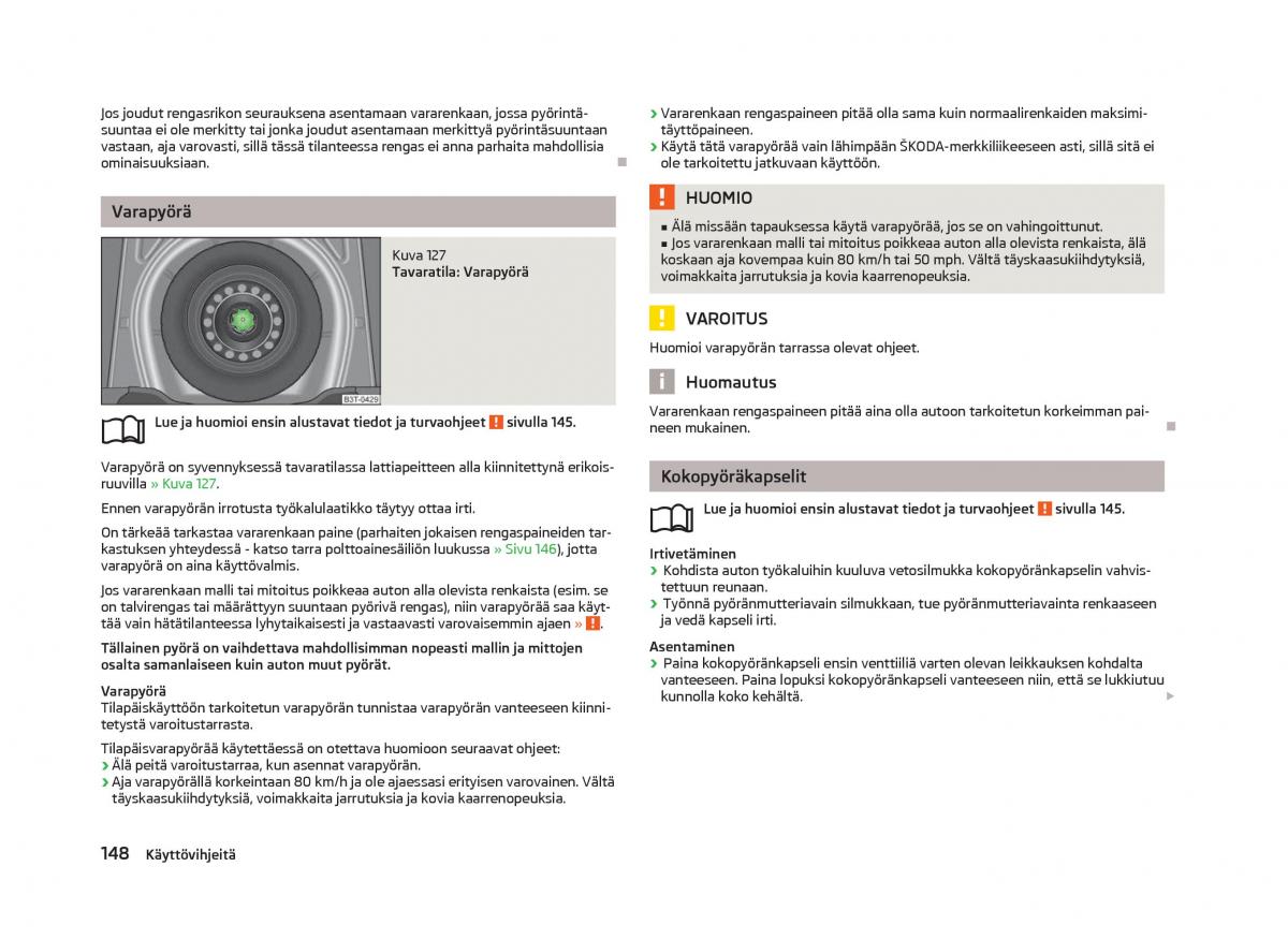 Skoda Fabia II 2 omistajan kasikirja / page 150