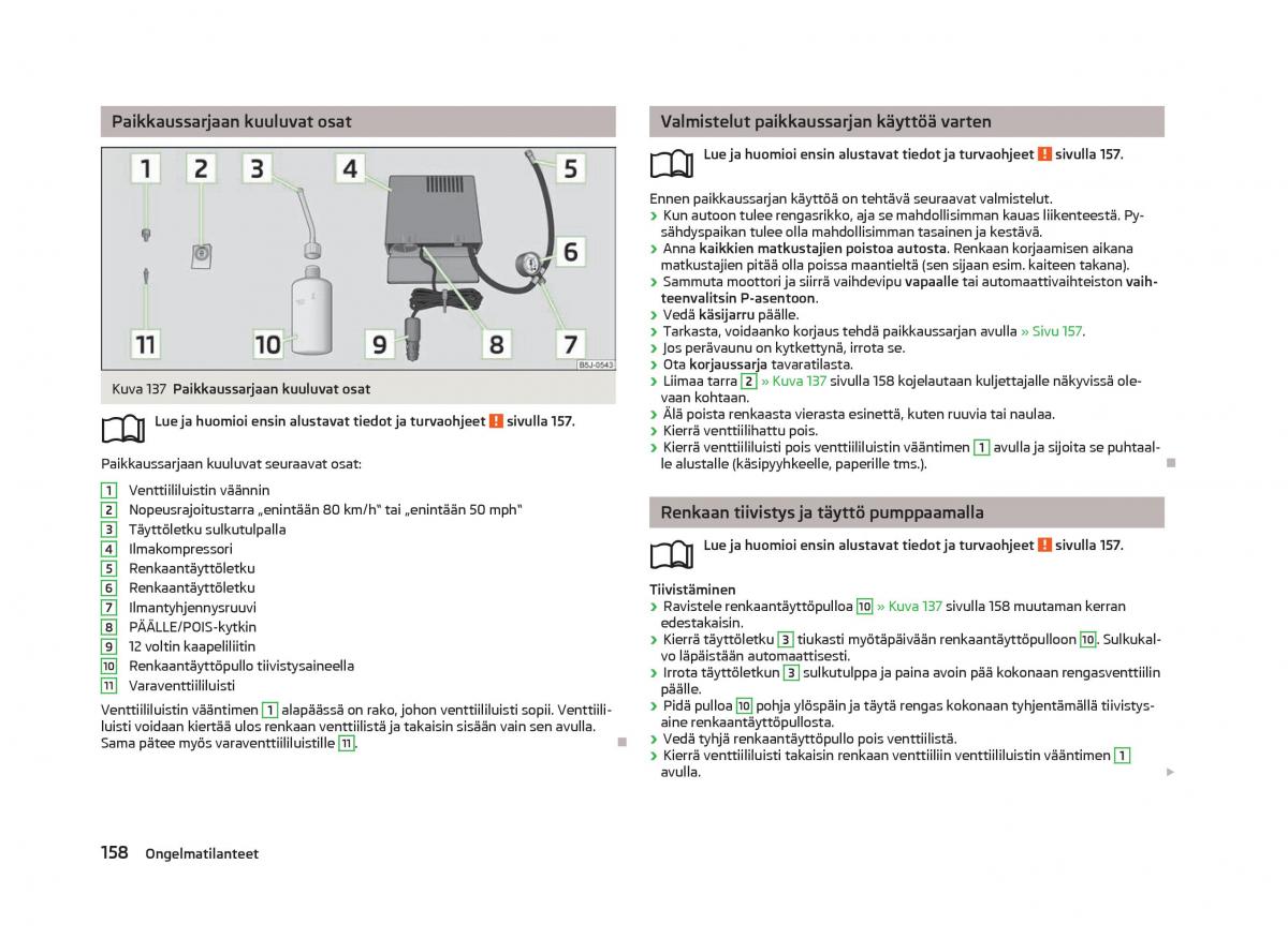 Skoda Fabia II 2 omistajan kasikirja / page 160