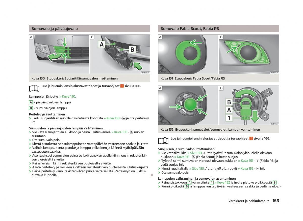 Skoda Fabia II 2 omistajan kasikirja / page 171