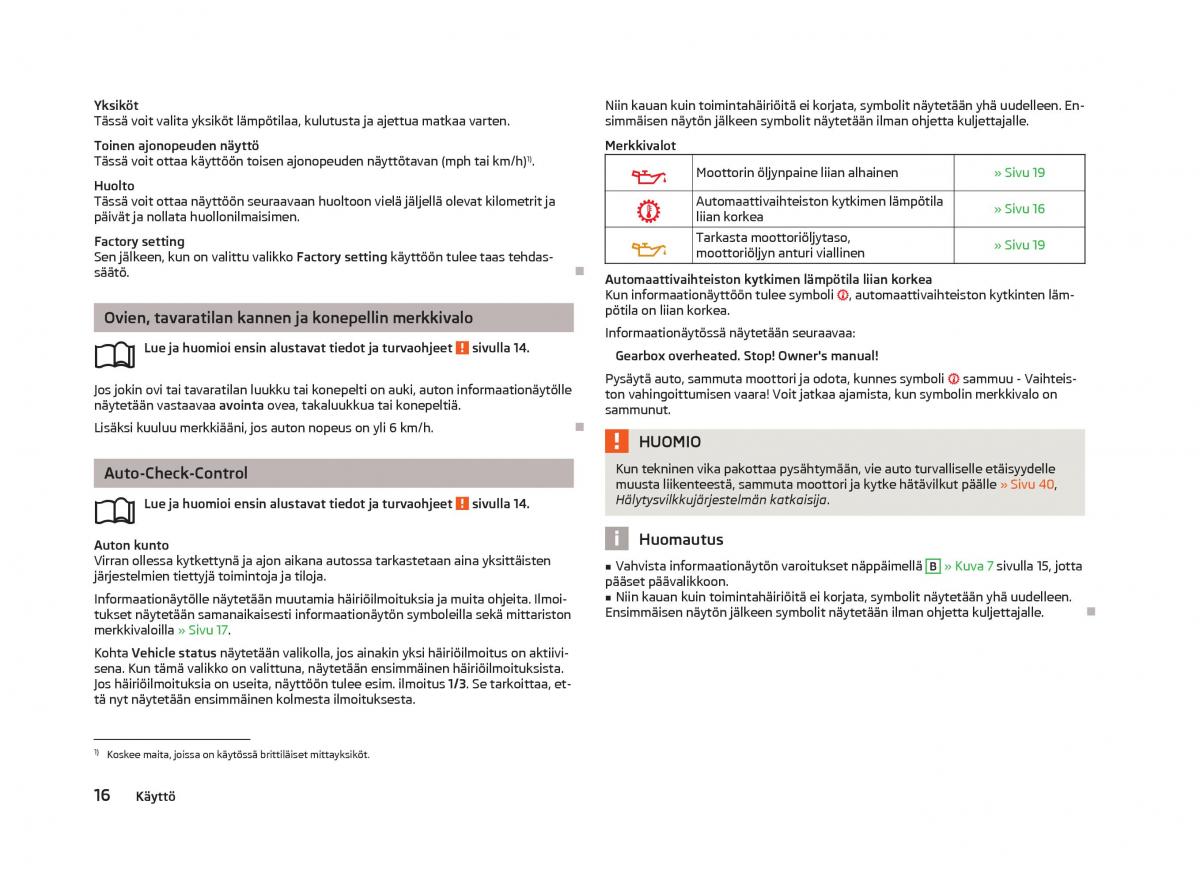 Skoda Fabia II 2 omistajan kasikirja / page 18