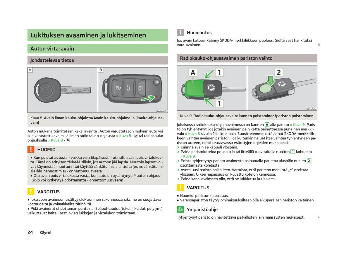 Skoda Fabia II 2 omistajan kasikirja / page 26