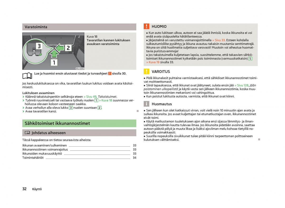 Skoda Fabia II 2 omistajan kasikirja / page 34