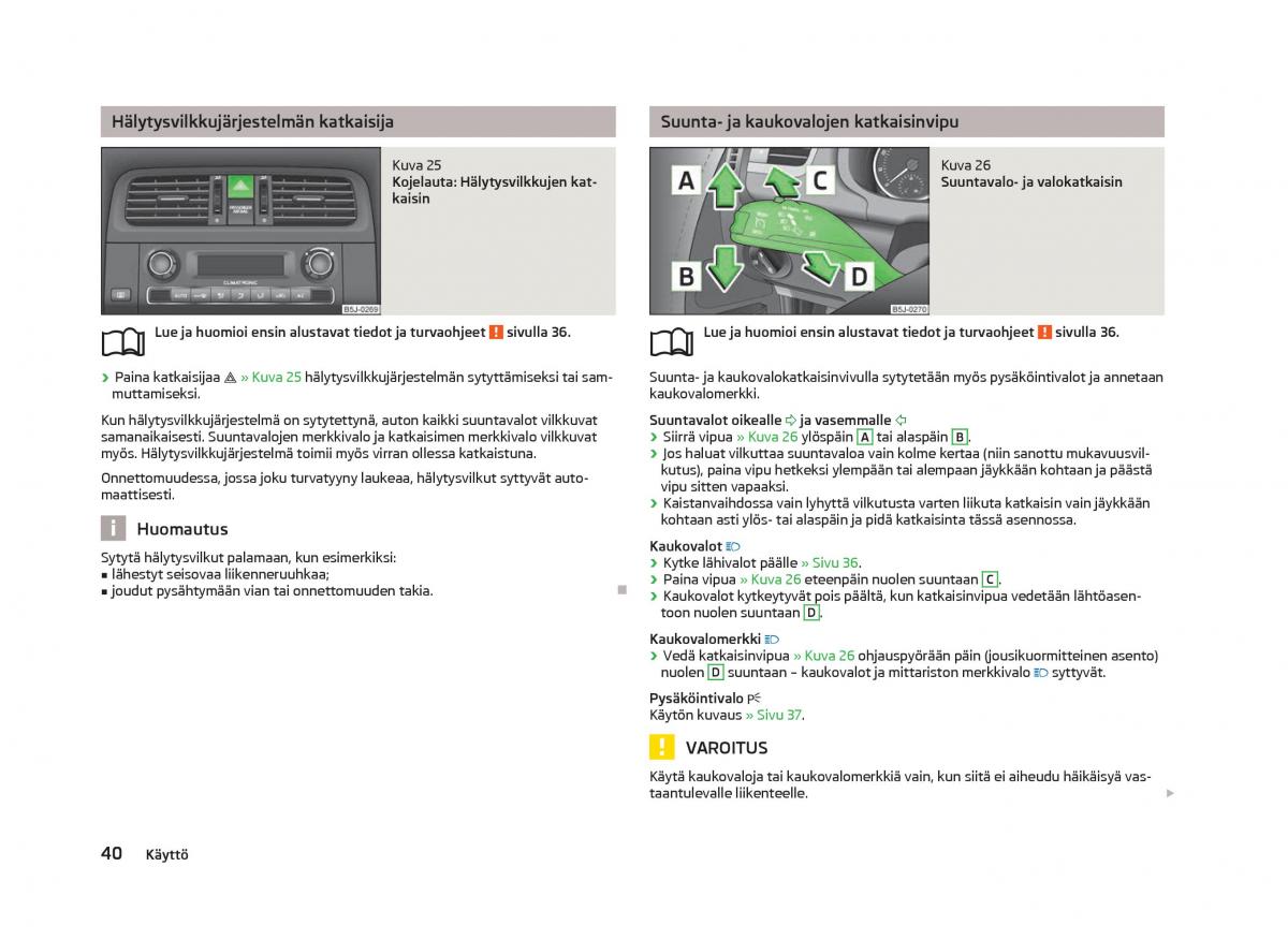 Skoda Fabia II 2 omistajan kasikirja / page 42