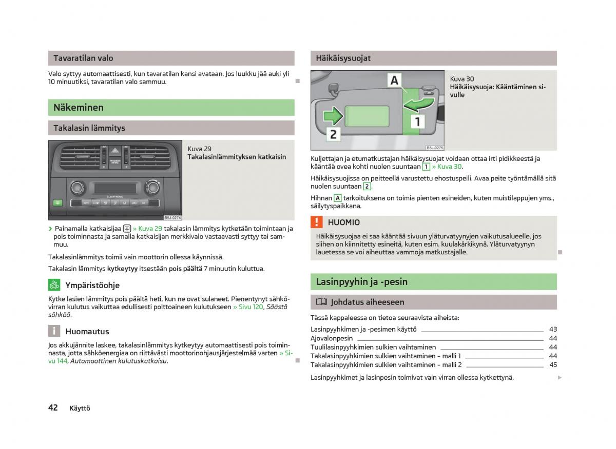 Skoda Fabia II 2 omistajan kasikirja / page 44