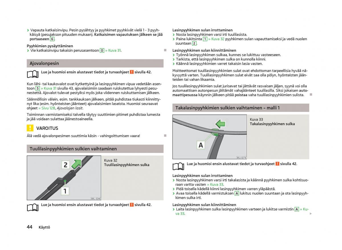 Skoda Fabia II 2 omistajan kasikirja / page 46