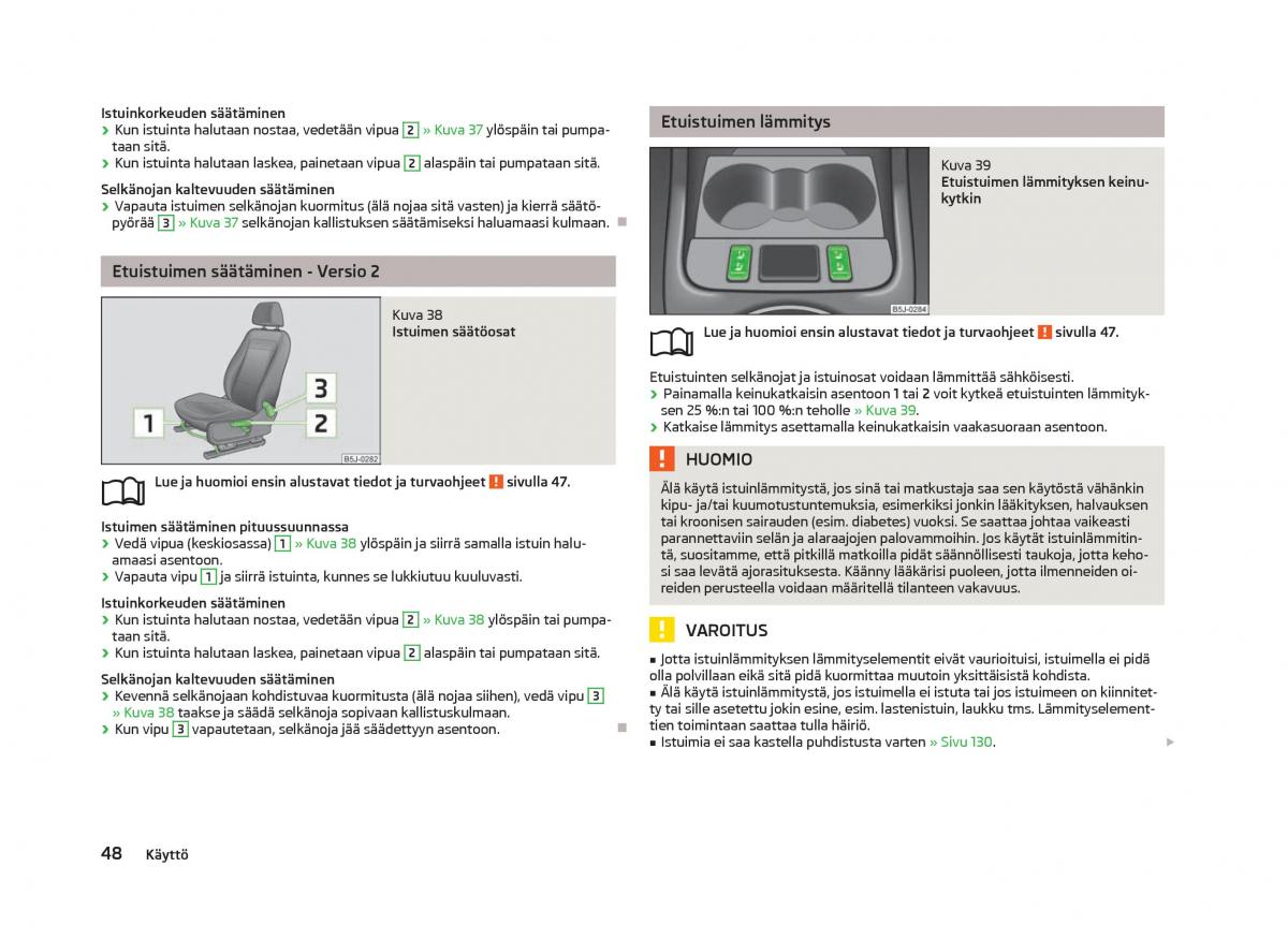 Skoda Fabia II 2 omistajan kasikirja / page 50