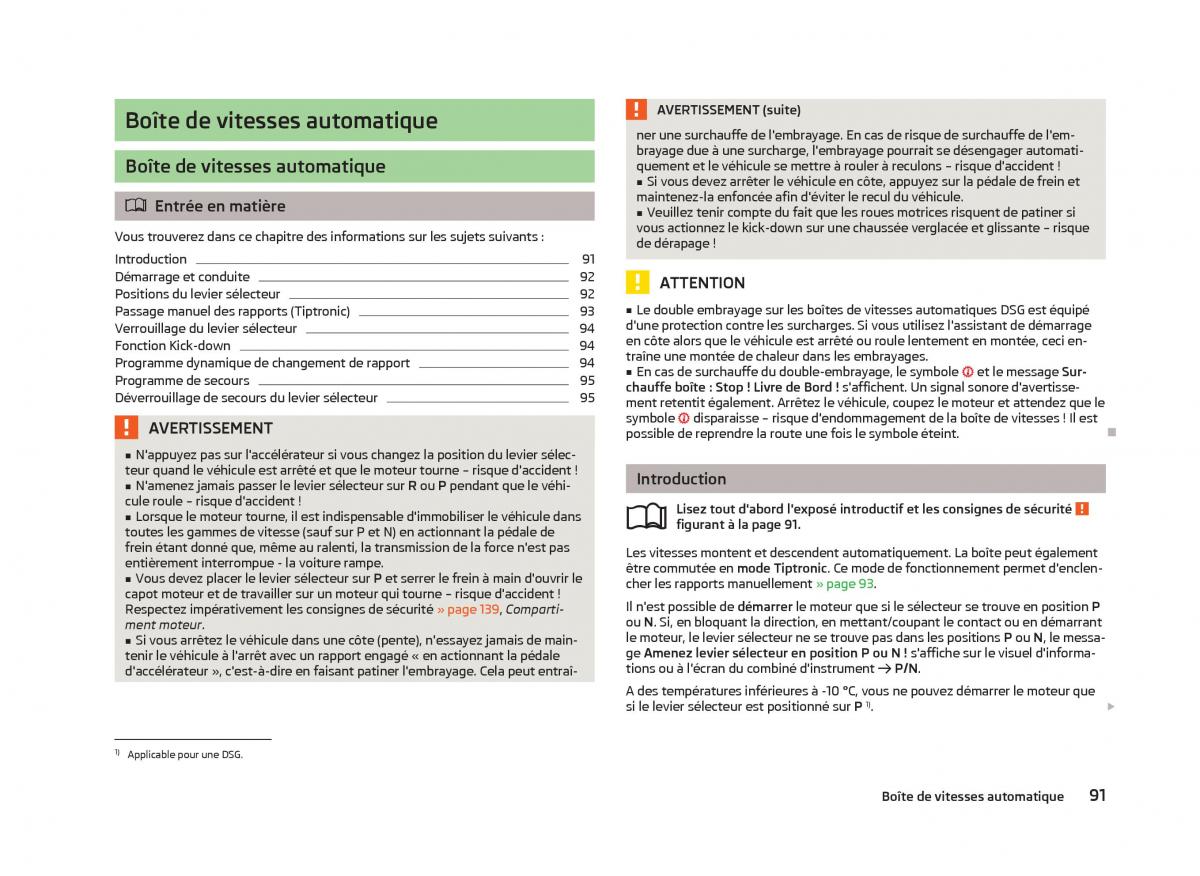 Skoda Fabia II 2 manuel du proprietaire / page 93