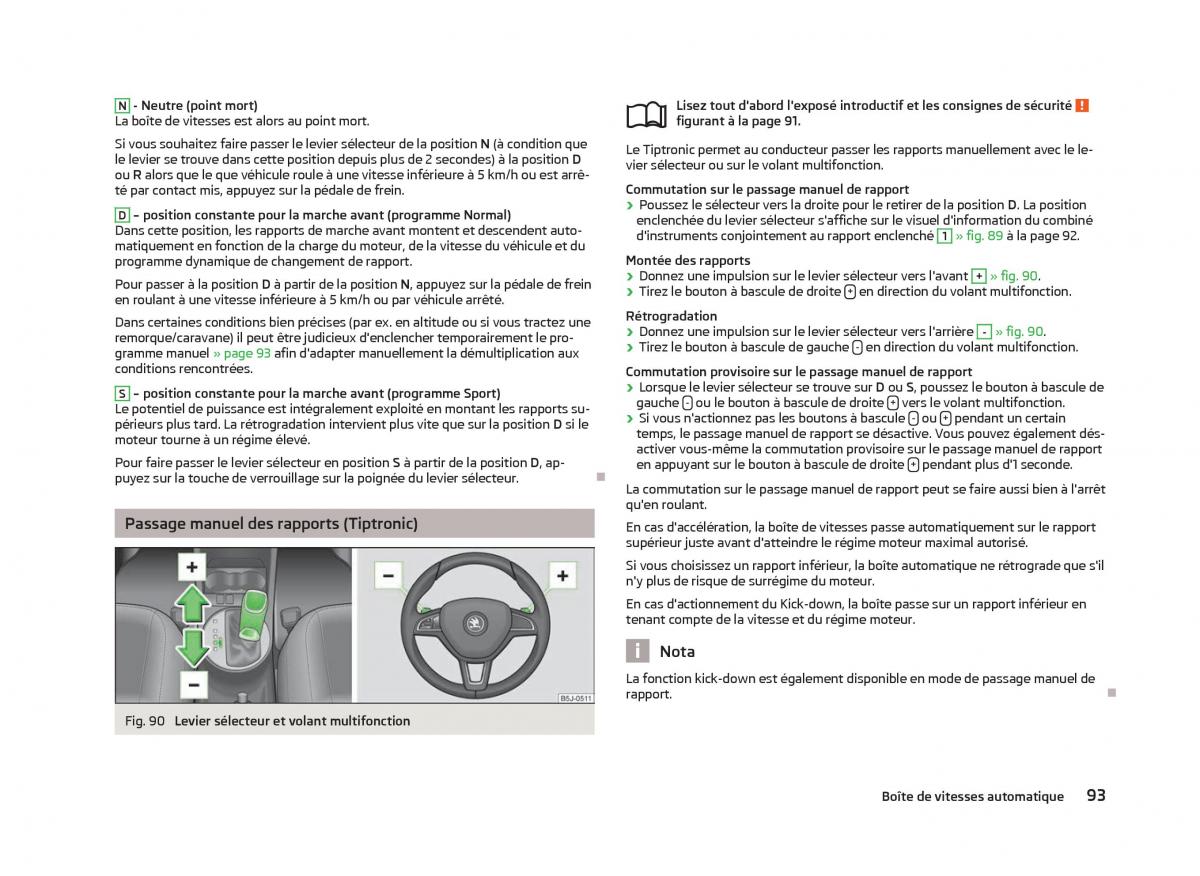 Skoda Fabia II 2 manuel du proprietaire / page 95