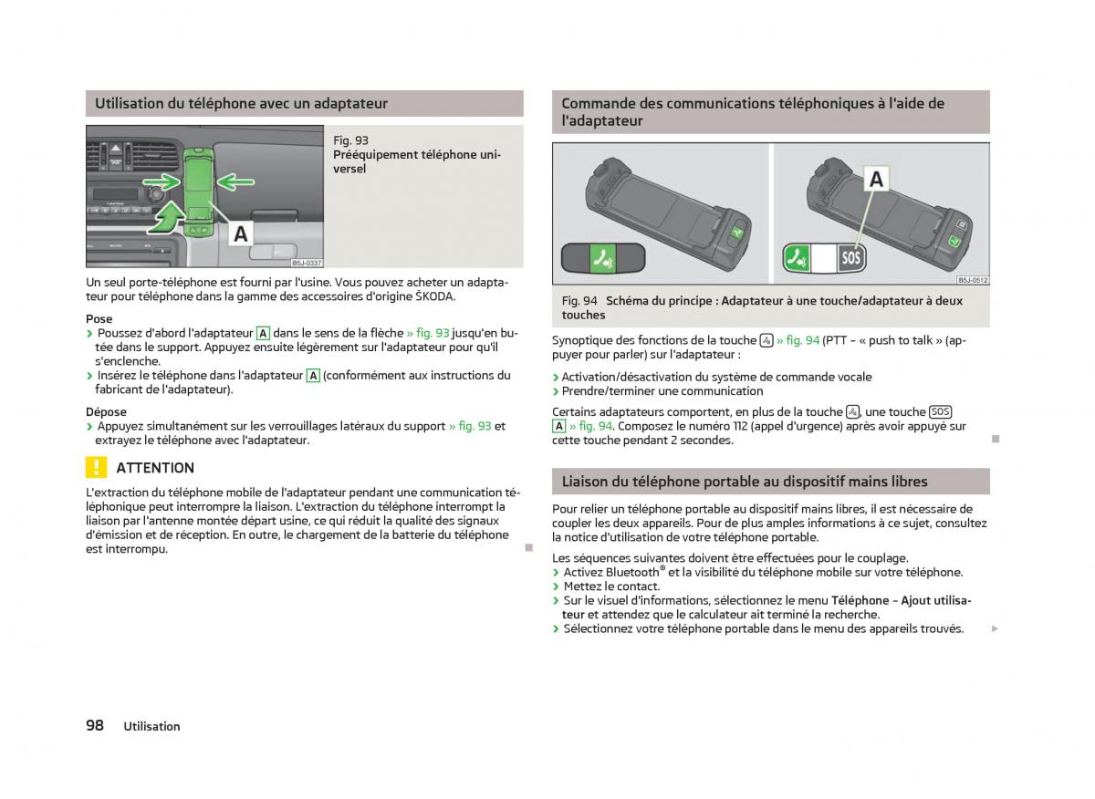 Skoda Fabia II 2 manuel du proprietaire / page 100