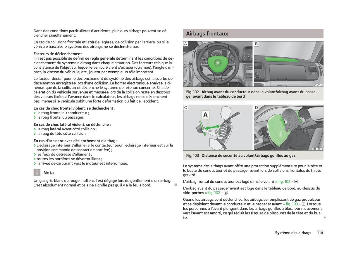 Skoda Fabia II 2 manuel du proprietaire / page 115