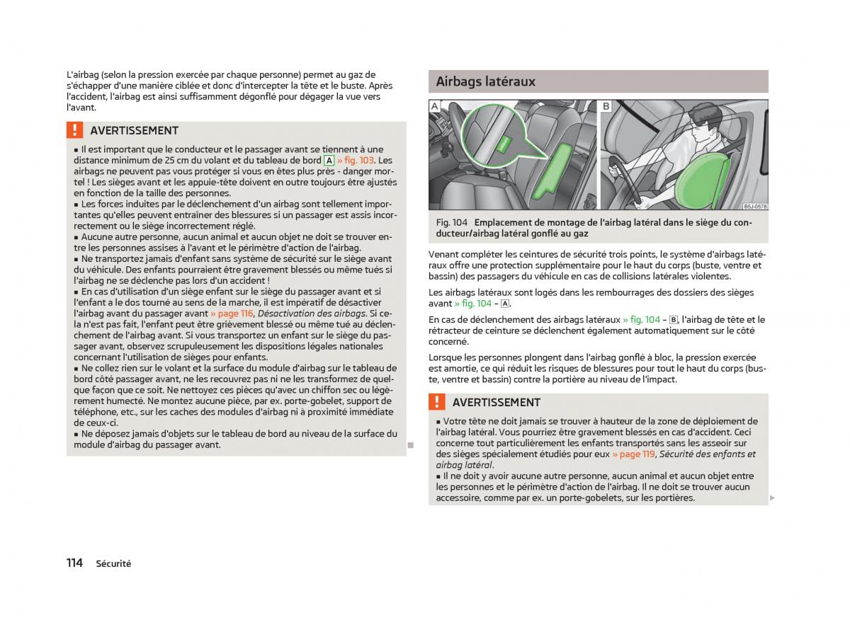 Skoda Fabia II 2 manuel du proprietaire / page 116