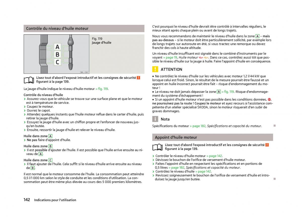 Skoda Fabia II 2 manuel du proprietaire / page 144