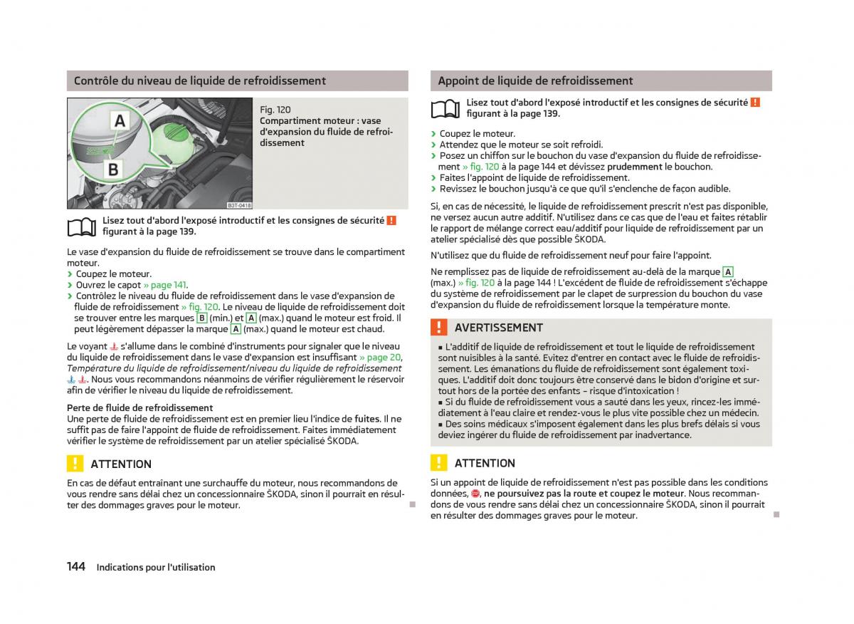 Skoda Fabia II 2 manuel du proprietaire / page 146