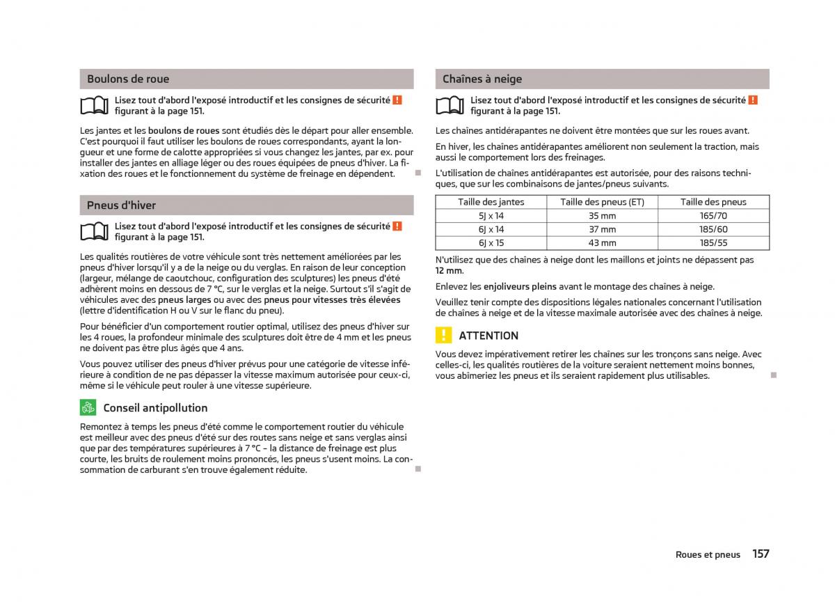 Skoda Fabia II 2 manuel du proprietaire / page 159