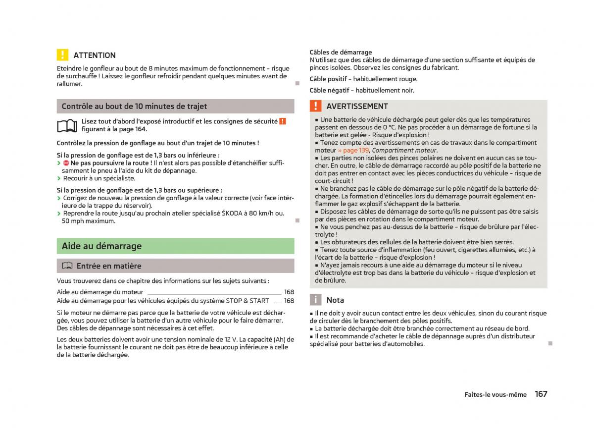 Skoda Fabia II 2 manuel du proprietaire / page 169