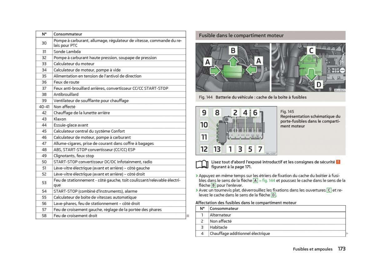 Skoda Fabia II 2 manuel du proprietaire / page 175