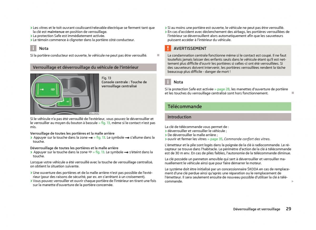 Skoda Fabia II 2 manuel du proprietaire / page 31