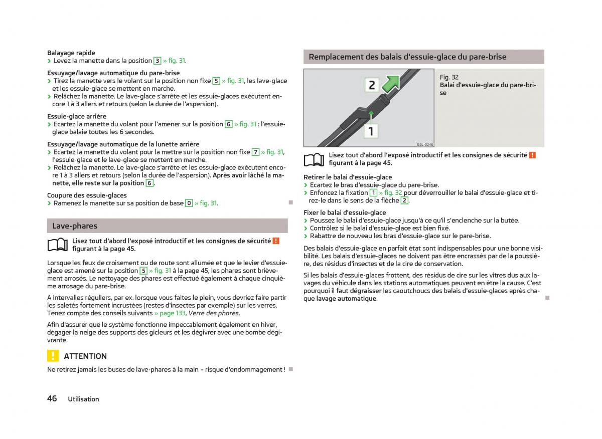 Skoda Fabia II 2 manuel du proprietaire / page 48