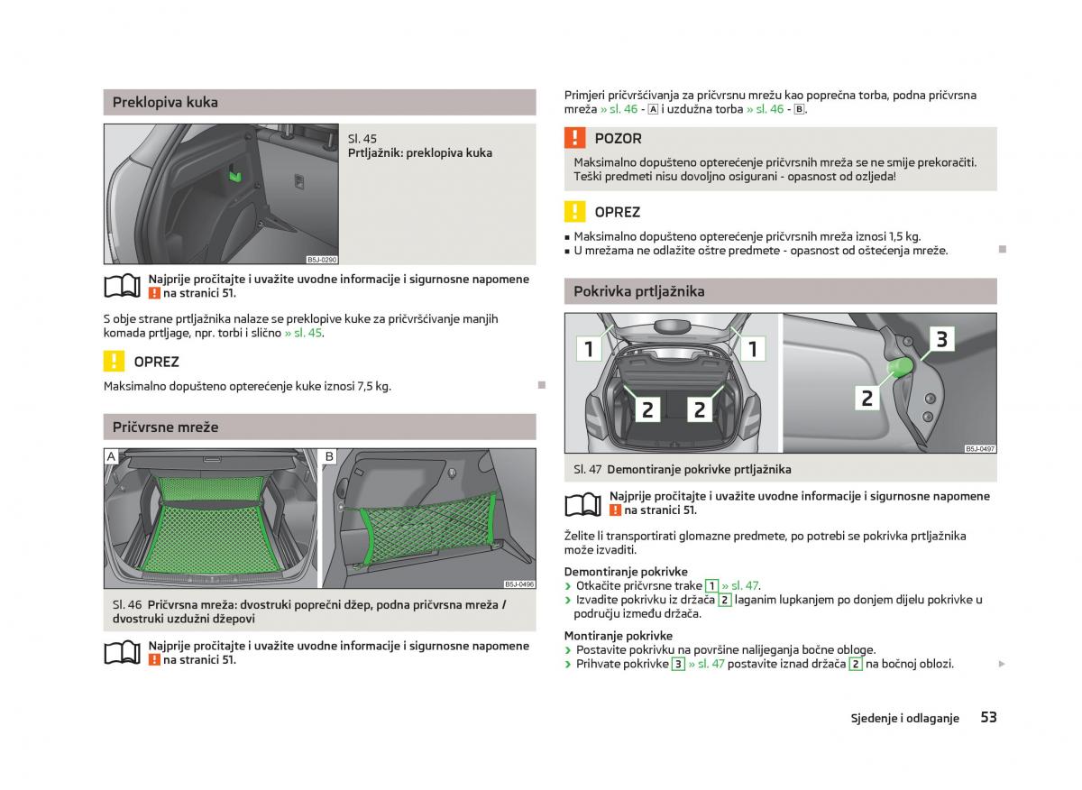 Skoda Fabia II 2 vlasnicko uputstvo / page 55